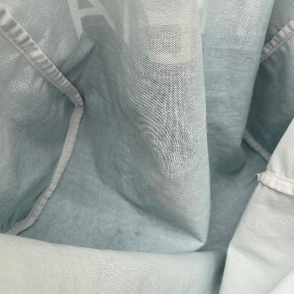 Athleta Ombre Canvas Tote Gym Beach Shopping Open Bag Sports Blue Overnight - Picture 3 of 7